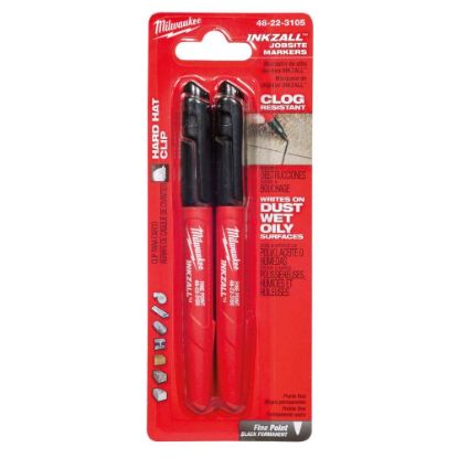 Picture of Milwaukee® Tool Fine Pt Blk Inkzall Markers Part# - 48-22-3105