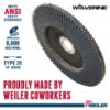 Picture of Weiler® 7" Wolv Angled Phenolicbacking 36Z 7/8 Arb Hole Part# - 31361