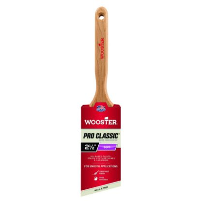 Picture of Wooster 2-1/2" White Bristle Angle Sash Brush Part# - 0Z12220024