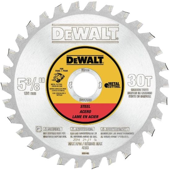 Picture of Dewalt® 5-3/8In 30T Ferr Mtl Cut20Mm Arbor Part# - Dwa7538