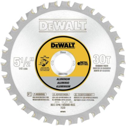 Picture of Dewalt® 5-1/2 30T Alum Metal Cut20Mm Arbor Part# - Dwa7760