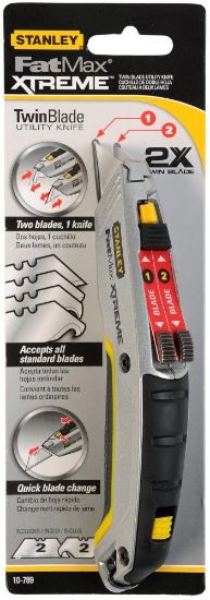 Picture of Stanley® Stanley Fatmax Retractable Twin Blade Knife Part# - 10-789