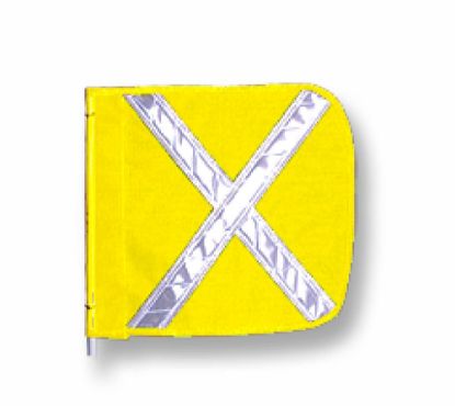 Picture of Checkers Wrng Whip Repl Flag16"X16"Yelwht Xnylon Mesh Part# - Fs9025-16-Y