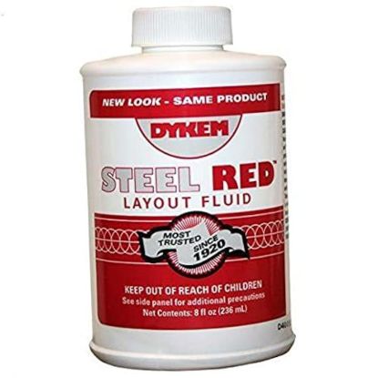 Picture of Dykem Steel Red Layout Fluid 8Oz. Bic Part# - 80496