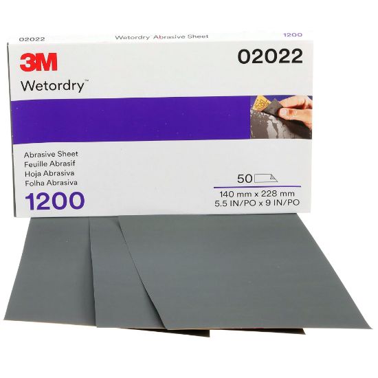 Picture of 3M™ 3M Wet Or Dry Sheet 401Q5-1/2"X9" 1200 Wt 50/Pk Part# - 7000028330