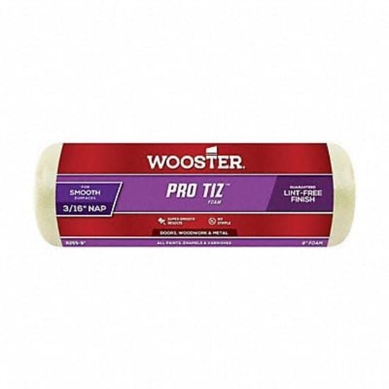 Picture of Wooster 9" Pro Tiz Foam 3/16" Nap Roller Covers Part# - 00R2650090