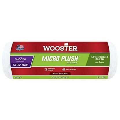 Picture of Wooster 9" Micro Plush 5/16" Naproller Cover Bulk Part# - 0Rr9560090