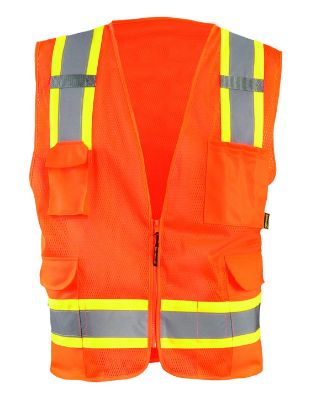 Picture of Occunomix Cl 2 Vest-Mesh-2Tone-Zip-8 Poc-L-O Part# - Eco-Atrnsm-Ol