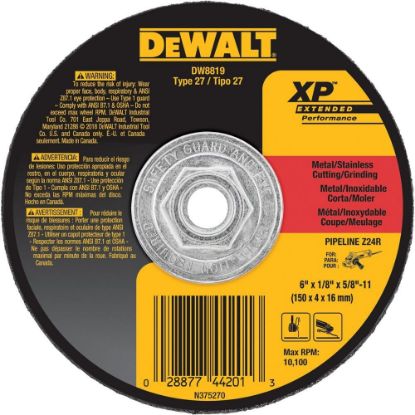 Picture of Dewalt® 6X1/8X5/8-11 Disc Zirc Part# - Dw8819