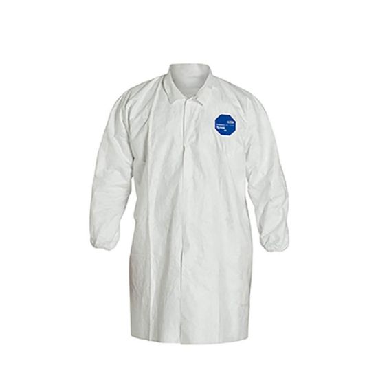 Picture of Dupont Tyvek Lab Coat Snap Front- Elastic Wrists Part# - D13397518