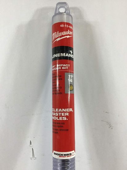 Picture of Milwaukee® Tool 11/16" X 24" Shockwave Lineman'S Imp Auger Bit Part# - 48-13-6805