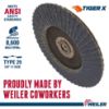 Picture of Weiler® 7" Tiger X Fd  Ang  Phenback  80Z  5/8-11" Arbo Part# - 51222