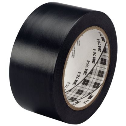 Picture of 3M™ General Purpose Vinyl Tape 764 2 In X 36Yd Black Part# - 7000028962