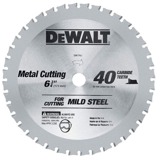 Picture of Dewalt® 6-3/4" 40T General Purpose Ferrous Metal Cutting Part# - Dw7763