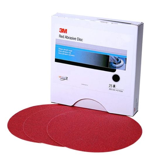 Picture of 3M™ Red Abrasive Stikit Disc  01107  6"  P500 Grade Part# - 7000119764