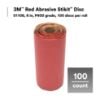 Picture of 3M™ Red Abrasive Stikit Disc  01108  6"  P400 Grade Part# - 7000119765