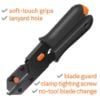 Picture of Slice Slice Edge Utility Cutter  Black/Orange Part# - 10479