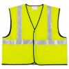 Picture of Mcr Safety Class Ii Solid Poly Fluorescent Lime Safety Vest Part# - Vcl2Sll