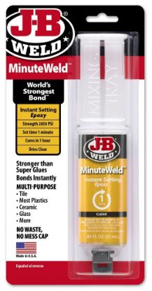 Picture of J-B Weld J-B Minuteweld Syringe 25 Ml. Part# - 50101