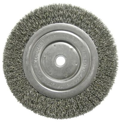 Picture of Weiler® Tlns-6 6" Nrw Crimped Wire Wheel .014-5/8-1/2Ah Part# - 1125