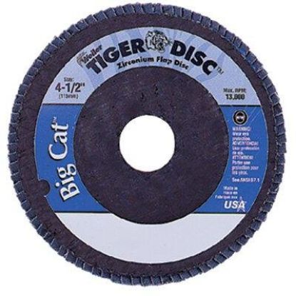 Picture of Weiler® 7" Tiger Disc Big Cat Abr Flap Disc Phenolic Bk Part# - 50825