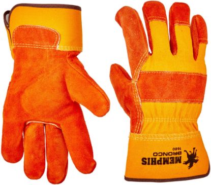 Picture of Mcr Safety Bronco Side Leather Palmgloves 2-1/2" Safe Part# - 1680