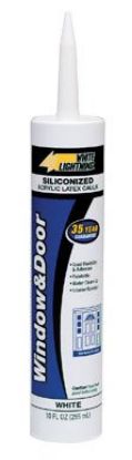 Picture of White Lightning 10-Oz. Elastomeric Acrylic Caulk W/Sil Part# - W32000010