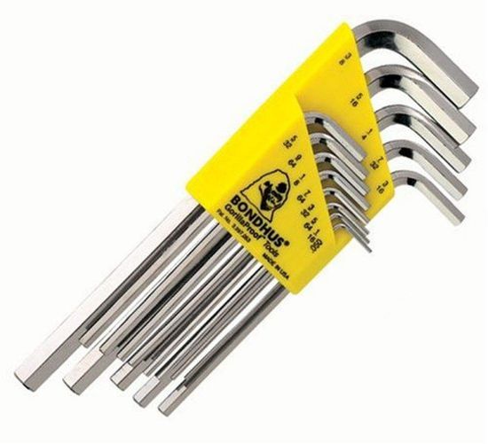 Picture of Bondhus® Set 13 Briteguard Platedhex L-Wrenches .050-3/8 Part# - 16137