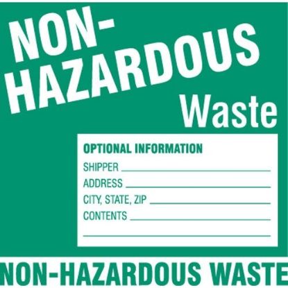 Picture of Brady® Labels  Non Hazardous Waste Part# - 60447