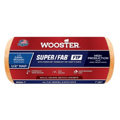 Picture of Wooster 7" Super/Fab Ftp 1/2" Nap Roller Cover Part# - 0Rr9240070