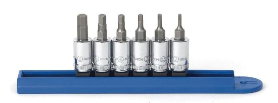 Picture of Gearwrench® 6Pc 1/4"Dr Met Hex Bit Skt Set Part# - 80321