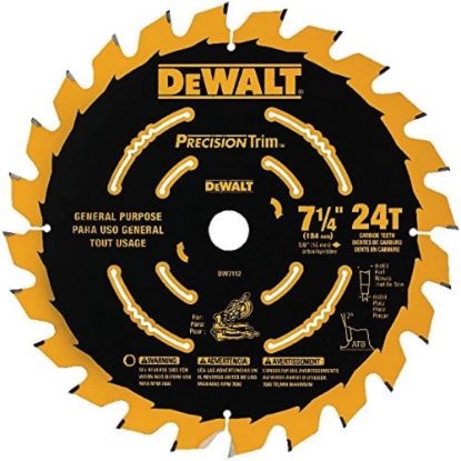 Picture of Dewalt® Miter Saw Blade 7-1/4 In24T Part# - Dw7112Pt