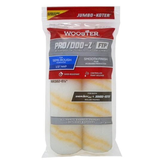 Picture of Wooster 6-1/2" Jumbo-Koter Pro/Doo-Z Ftp 1/2 2Pk Mini Part# - 0Rr3820064