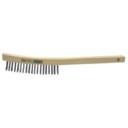 Picture of Weiler® Hand Wire Scratch Brushw/Scraper .012-Curved Part# - 44055