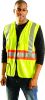 Picture of Occunomix Two-Tone Vest W/Zipper Yellow  M  Class 2 Part# - Lux-Ssg2Tz-Ym