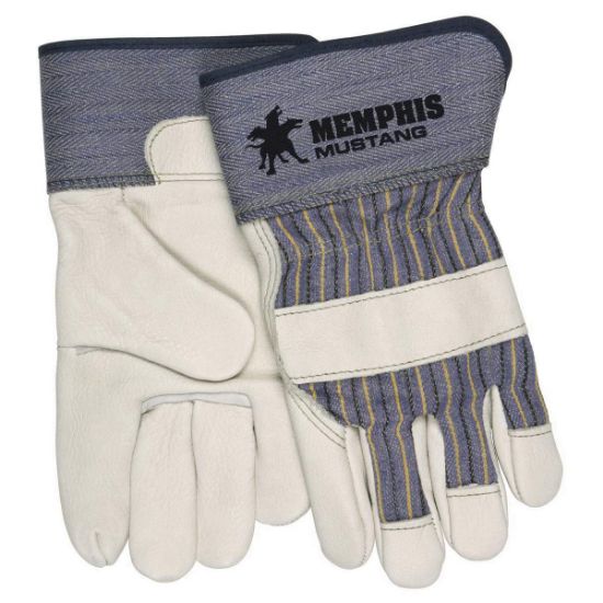 Picture of Mcr Safety Mustang Grain Leather Palm Gloves W/2- Part# - 1935M