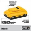 Picture of Dewalt® 20V Max 4Ah Compact Lithium Ion Battery Part# - Dcb240-2