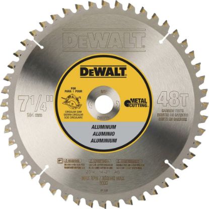 Picture of Dewalt® 7-1/4 In 48T Alum Mtl Cut 5/8In Arbor Part# - Dwa7761