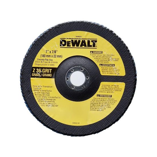 Picture of Dewalt® 7"X7/8" 36 Grit Zirconiaflap Disc Wheel Part# - Dw8321