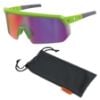 Picture of Skullerz Lime Frm Purple Mirror Lens Sfty Gls Part# - 55015