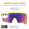 Picture of Skullerz Lime Frm Purple Mirror Lens  Sfty Gls Part# - 55016