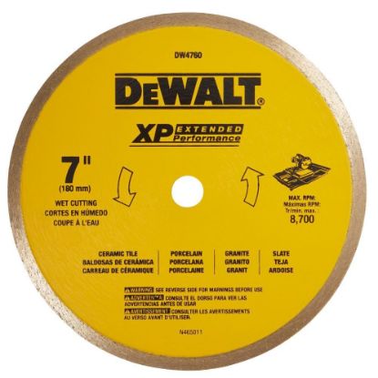 Picture of Dewalt® 7" Ceramic Tile Blade Part# - Dw4760