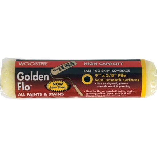 Picture of Wooster 9" Golden Flo 3/8" Nap Roller Cover Part# - 0Rr6600090