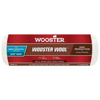 Picture of Wooster 9" Wooster Wool 3/8" Roller Cover Part# - 0Rr6310090