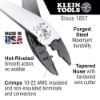 Picture of Klein Tools Journeyman Crimping Toolf/Ins And Non-Ins Term Part# - J1005