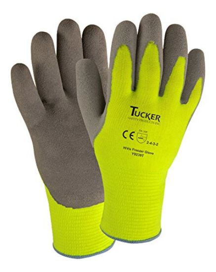 Picture of Wells Lamont Hi Vis Thermal Syntheticknit Glove With Nitrile Part# - Y9239Txl