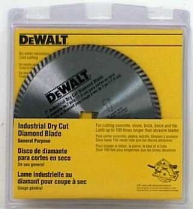 Picture of Dewalt® 7" Dry Cut Diamond Blade Part# - Dw4702