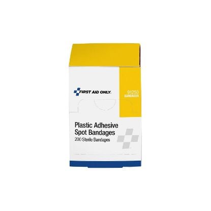 Picture of First Aid Only® Plastic Spot Adhesive Bandages  200/Box Part# - 91250-020