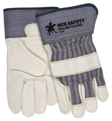 Picture of Mcr Safety Mustang Grain Leather Palm Gloves W/2- Part# - 1935Xl