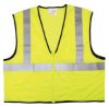 Picture of Mcr Safety Lime Green Class2 Econ Zip Mesh L Part# - Vcl2Mlzl